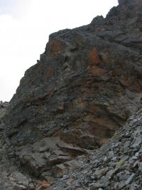 Einstieg Klettersteig