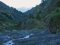 Schotterbett des Barranco de las Angustias