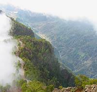 Tiefblick in die Angustias-Schlucht