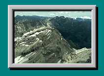 Blick von Cima Moiazza S&uuml;d zur&uuml;ck auf den bisherigen Weg