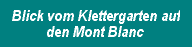 Blick vom Klettergarten auf den Mont Blanc