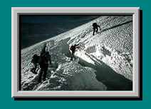 Bergschrund am Mont Blanc du Tacul