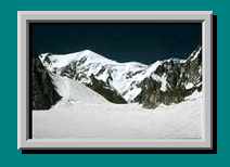 Weg von Turiner H&uuml;tte in Richtung Aiguille du Midi, Mont Blanc