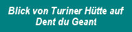Blick von Turiner H&uuml;tte auf Dent du Geant