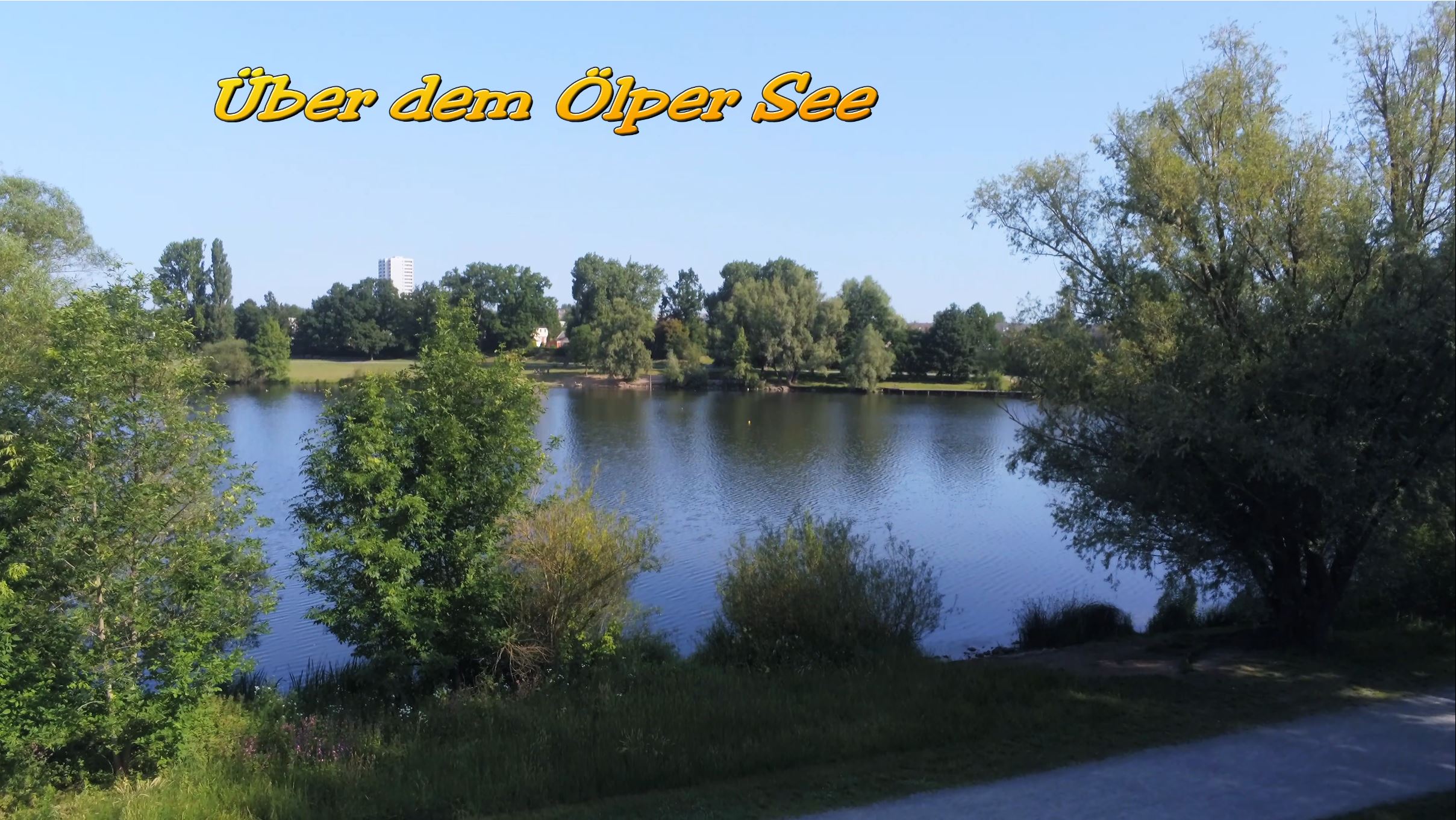 Drohnenflug über den Ölpersee